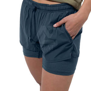 Shorts Deportivos Transpirables para Mujer, de Secado Rápido, para Gimnasio, Entrenamiento Atlético, a la Moda, al por Mayor - Product Image 2