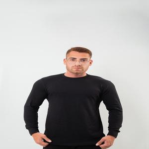 Sudadera Personalizada 100% Algodón, Invierno, Color Sólido, 320 GSM, Cuello Redondo, Estilo Urbano, Lisa - Product Image 3