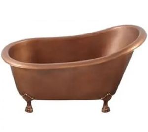 Copper <b>Bath</b> Tub with Skirted Base Free Standing Copper <b>Bath</b> Tub with Skirted Base Free Standing - Product Image 3
