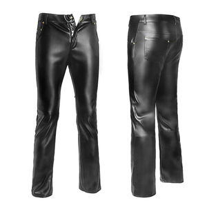 Pantalones de Cuero para Hombre al por Mayor, Estilo Urbano de Lujo, Textura Suave, Logotipo Personalizado, Precio de Fábrica Sialkot - Product Image 2