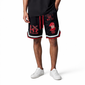 High Quality Stylish Unisex Streetwear 7 Inch Inseam Double <b>Layer</b> Mesh Elastic Waist Anti-UV & Quick Dry Shorts - Product Image 1