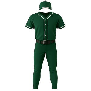 Uniforme de Béisbol/Sóftbol Unisex de Alta Calidad, 100% Poliéster Antibacterial, Cuello en V, Logotipo Personalizado, Nombres de Equipos, Tallas Grandes - Product Image 5