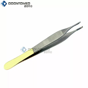 Pince à épiler chirurgicale droite TC 6'' (15 cm) en acier inoxydable de haute qualité pour tissus, pince à épiler dentaire TC - Product Image 4