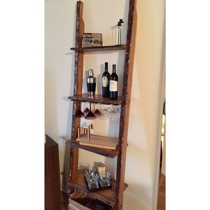 <b>Rustic</b> Ladder <b>Shelf</b> Made from Reclaimed Wood - Wholesale B2B - Product Image 3