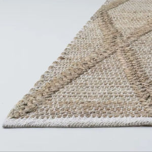 Handmade Natural Jute Abstract Area Rug Handwoven Eco-Friendly Non-Slip Pet Friendly Durable Floor <b>Carpet</b> for Living Room - Product Image 4