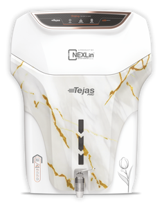 Purificateur d'eau alcaline TEJAS PRO MARBLE WHITE RO avec affichage numérique, réservoir de stockage de 13 litres, cuivre, zinc, alcalin - Product Image 1