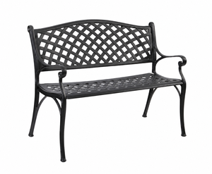 Banco de Patio Moderno de Aluminio para 2 Personas, Muebles Duraderos para Exteriores, Estilo Rústico, Resistentes a la Intemperie, Asientos de Metal para Jardín, India - Product Image 2