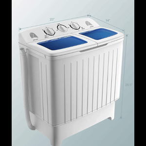 Lavatrice Portatile Compatta a Doppia Vasca, Capacità 20 Libbre, Automatica per Casa, Camper e Viaggi - Product Image 4