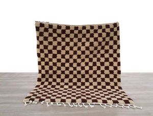 Hand-Knotted Woolen Moroccan Carpet Indian-Style Embroidered Design Washable Persian <b>Rug</b> Indoor Outdoor Use By ITHL - Product Image 2