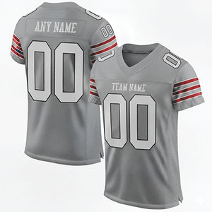 Jersey de Fútbol Americano Personalizado de Última Moda OEM para Hombre, Impresión Digital, Manga Corta, Logotipo para Equipo Deportivo - Product Image 2