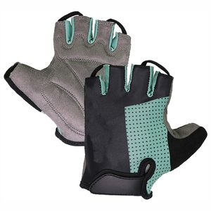Gants de cyclisme respirants en maille mi-doigts unisexes pour l'été avec protection de la paume et fermeture à enfiler - Product Image 5