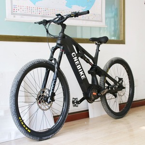 Vélo électrique de ville à suspension intégrale avec pneus larges, moteur central Bafang M620 48V 1000W, vélo électrique en fibre de carbone - Product Image 5
