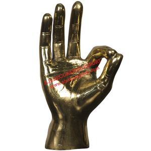 Objets décoratifs en aluminium de sculpture de main humaine de vitrine en métal pour la sculpture décorative en métal européenne de dessus de table - Product Image 6