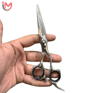 Tijeras de Peluquería Profesionales de Acero Inoxidable con Hoja Afilada para Diestros, Mango Corto - Product Image 1