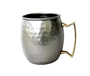 Insulated Stainless Steel Moscow Mule <b>for</b> Mugs with Brass Handle 16 Ounce Coffee Beer <b>Cup</b> Gift Design Mug - Product Image 1