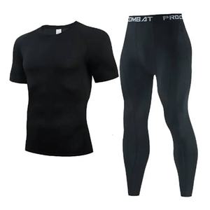 Ensemble de sport de combat 3 pièces pour hommes, séchage rapide, rashguard, pantalon de jogging, MMA, boxe, lutte - Product Image 2