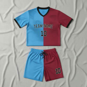 Nouveaux maillots de football personnalisés 2026 – Ensemble uniforme de football unisexe de haute qualité pour équipes – 100 % polyester, manches courtes, appliqué uni - Product Image 6