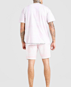 2024 hommes unisexe imprimé Twin Set Logo personnalisé manches courtes Slim Fit % coton deux pièces Top vente en différentes couleurs - Product Image 3