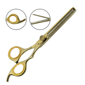 Tijeras de Adelgazamiento de Acero Inoxidable para Belleza con Certificación CE, Punta Afilada de 32 Dientes, Mango Mediano - Instrumentos de Corte de Cabello de Un Solo Uso - Product Image 1