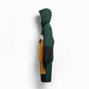 Ensemble de sport deux pièces pour homme : veste coupe-vent zippée à capuche et short de cycliste – Nouveauté - Product Image 5