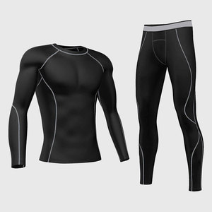 ชุดรัชการ์ดผู้ชายแบบสวมใส่สบาย ระบายอากาศได้ดี กระชับรูปร่าง น้ำหนักเบา ออกแบบได้ตามต้องการ แขนยาว สำหรับมืออาชีพ - Product Image 1