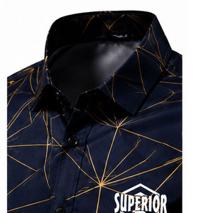 Camisa Casual de Lujo para Hombre con Estampado Floral, Material Transpirable, Corte Regular y Acabado de Alta Calidad para Comodidad en Todas las Estaciones - Product Image 3