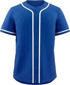 High Quality Plain Button Blank <b>Baseball</b> Jerseys Full Sleeve Player Name Front Custom Team Name Anti-Bacterial Unisex Adult - Product Image 5