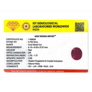 Natural Oval Cut Ruby 3.75 Carat Loose Gemstone for Fine Jewelry - Product Image 4