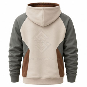 Sweat-shirts à capuche pour hommes en coton 100% de haute qualité, design personnalisé, couleur unie, hiver, grande taille, tissu polaire respirant - Product Image 2