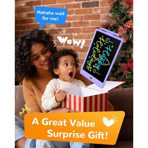 Tavoletta Grafica LCD a Colori da 10 Pollici, Lavagna Elettronica Cancellabile e Riutilizzabile per Bambini, Pad Educativo per Disegno e Scrittura - Product Image 3