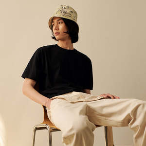 Camiseta de Algodón para Hombre de Alta Calidad, 180-220 GSM, Cuello Redondo, Manga Corta, Lisa, para Pedidos al por Mayor, OEM, Marca Privada - Product Image 6