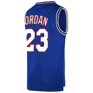 Mens Basketball Jersey #23 Space Movie Jersey White/Black/Blue - Product Image 1