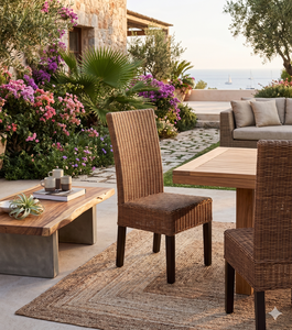 Wholesale Natural Rattan <b>Dining</b> <b>Chair</b> Modern High Back Wicker <b>Chairs</b> For Restaurant Hotel Home Furniture Handwoven Side <b>Chair</b> - Product Image 1