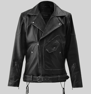 Veste en cuir pour homme, coupe-vent, veste en cuir pour homme et femme, styles personnalisés, Charlotte Burnt, plusieurs couleurs, veste en cuir 2006 - Product Image 1