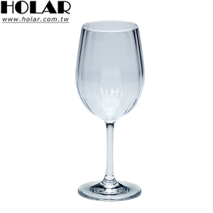 [Holar] Verre à vin en plastique de 350 ml (11 oz) à rayures verticales modernes, fabriqué à Taïwan, idéal pour les mariages, les anniversaires et l'hôtellerie - Product Image 1