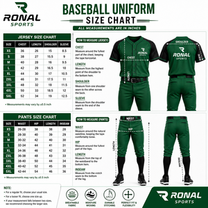 Uniforme de Béisbol Unisex RONAL SPORTS Verde y Negro de Manga Corta, Transpirable, con Cierre de Hebilla, Corte Holgado, para Todas las Temporadas - Product Image 6