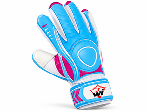Premium quality Lightweight Blue Camo Latex <b>Football</b> Goalkeeper <b>Gloves</b> Finger Protection Adjustable Wrist Strap Breathable - Product Image 3
