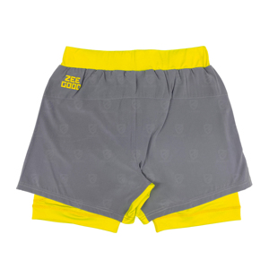 Shorts de sport 2-en-1 pour homme, entraînement cycliste et fitness, noir, double couche, séchage rapide, respirant - Product Image 2