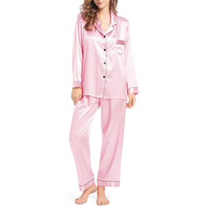 Women Solid Summer Breathable Lightweight 100% Cotton Two Piece Sleepwear Set Lounge Wear Night Sleeping <b>Suit</b> MADE BY BS - Product Image 1