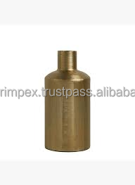 Gold metal Casted <b>Flower</b> Vase <b>Mirror</b> Polished Elegant Design Perfect Tabletop Home Decor Stylish Accent Sophisticated Spaces - Product Image 5