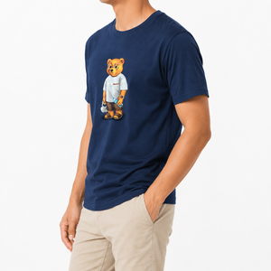 T-shirt graphique DTF personnalisé de luxe pour homme, 100 % coton, col rond, manches courtes, décontracté, pour l'été, OEM ODM, tee-shirt imprimé sur mesure - Product Image 2