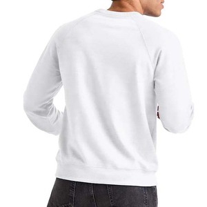 Sudadera de Manga Larga con Cuello Redondo, 100% Algodón, Color Blanco, Servicio OEM ODM, Sudaderas Personalizadas - Product Image 3