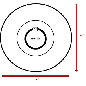 25 H X 52 W Outdoor Propane <b>Fire</b> <b>Pit</b> <b>Table</b> - Product Image 5