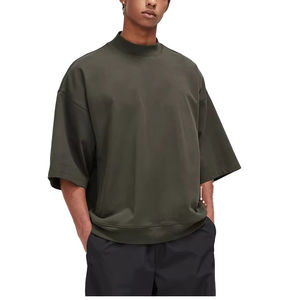 Camisetas HSI Lisas de Corte Holgado al por Mayor, Camisetas Casuales para Hombre Hechas en Pakistán, de Secado Rápido, 100% Algodón, Hechas en Pakistán - Product Image 2