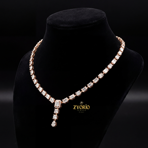 Collar de Compromiso y Boda con Diamante Cultivado en Laboratorio en Oro de 14K/18K con un Diseño Moderno y Audaz, Brillo Atemporal y Lujo - Product Image 5