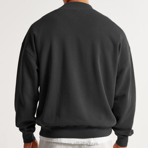 Sudadera de hombre nueva de forro polar, estilo urbano holgado, top de otoño-primavera, jersey con cuello redondo, sudadera con capucha de moda con letras - Product Image 2