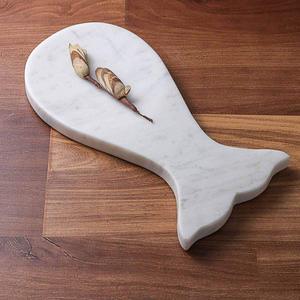 Handcrafted White Marble Leaf-Shaped Serving Tray Decorative Marble Platter for Home <b>Kitchen</b> - Product Image 4