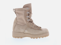 Bottes en cuir beige à lacets pour hommes, pour le travail en extérieur et la randonnée