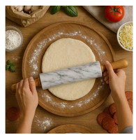 Rouleau à pâtisserie en marbre naturel, finition artisanale, très demandé, outils de cuisine et de pâtisserie, fournisseur, rouleau à pâte pour la préparation des pâtes