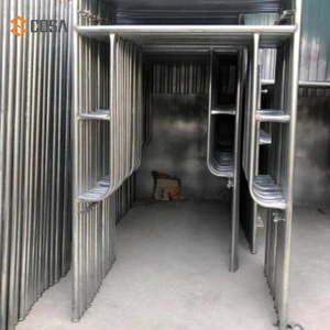 Hot Dip Galvanized Steel Ring Lock Scaffolding System Steel Tube Scaffold System With <b>Ladder</b> Plank for Warehouse - Product Image 4